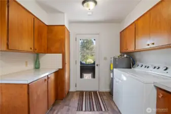 Main floor laundry room.