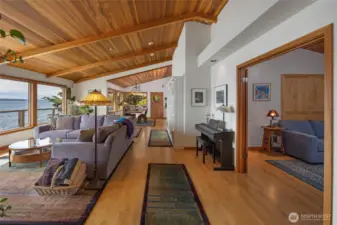 living, dining and 2nd bedroom from primary bedroom wing