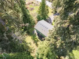 This home enjoys the feeling of seclusion, yet is all of 5 miles from town.