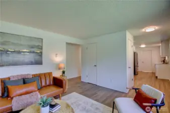Living room - two closets