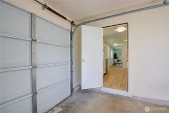 Garage door from Kitchen
