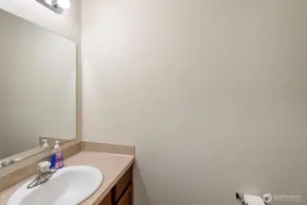 Half bath on lower level
