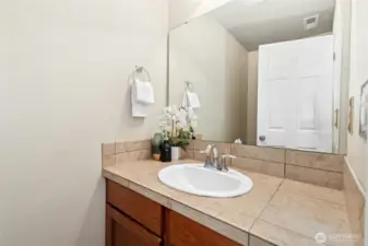 Half Bath in Second Level