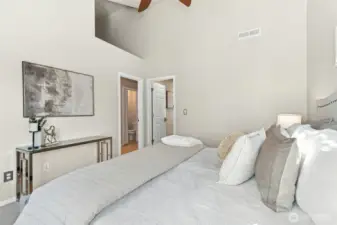 High Ceiling in Primary Bed
