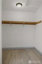 Master Bed walk-in closet