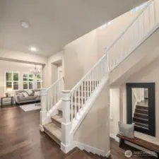 Technically a townhome but lives like a single family home with open floor plan and tall ceilings.