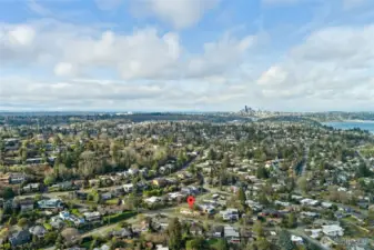 Seward Park and Lake Washington.