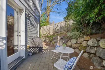 Quiet and private, the perfect spot for morning coffee or evening unwinding.