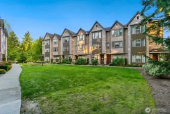 Nice lawn maintained by HOA