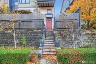 Private and secure entrance gives an extra layer of reassurance.