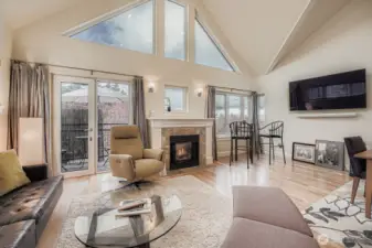 Look at those windows! Even on a gray day, you will be soaked in natural light.