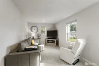 Upstairs family room for a separate living space.
