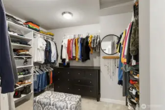 Primary walk-in dressing room & closet.