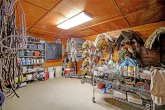 In the tack room -    Everything has its place