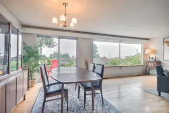 Imagine hosting a dinner party here, music echoing off the hard floors while you enjoy the sunsets