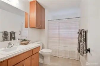 One of 3 mid-century classic bathrooms