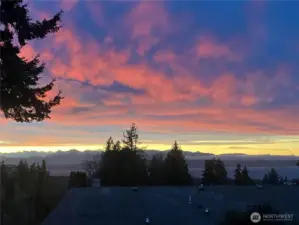Enjoy spectacular sunsets from your living room window