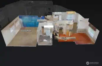 Doll house view of lower levels; see Matterport video