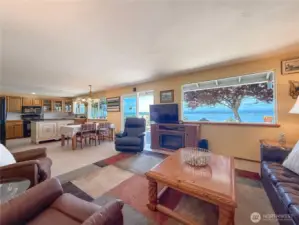 Views from living room, dining room, kitchen, deck, yard.