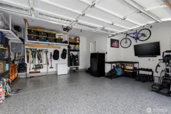 Epoxy garage and extra storage