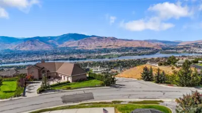 Soak in the river, city, and mountain views!
