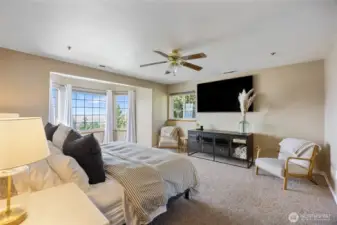Upstairs primary suite - spacious retreat