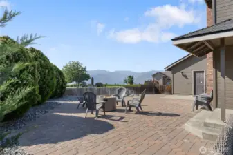 Large patio extending around to the side to capture the HUGE views!