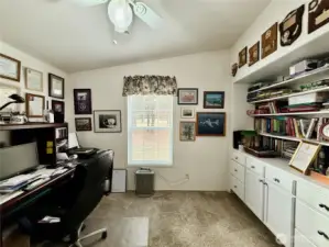 Office/Den off of Primary Bedroom With Exterior Access