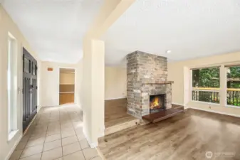 Luxury vinyl plank flooring