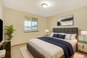 Staged Primary Bedroom