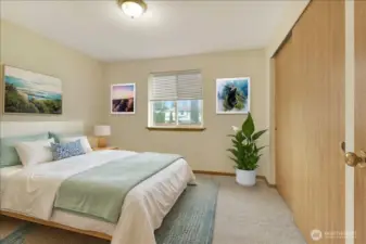 Staged guest bedroom #1