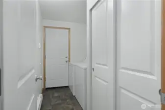 Utility room leading to garage.