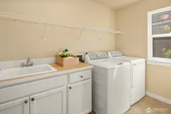Laundry/Utility room on second level!