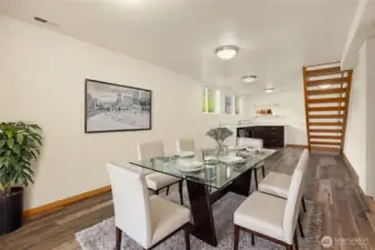 basement living room/ dining room/ play space/bonus space