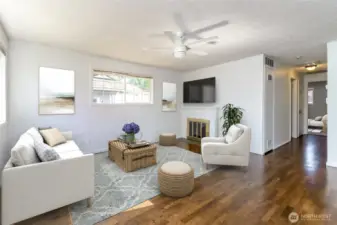 Living Room Virtually Staged