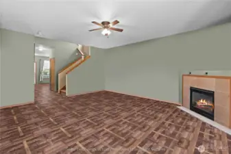 Alternate view showing open floor plan connection