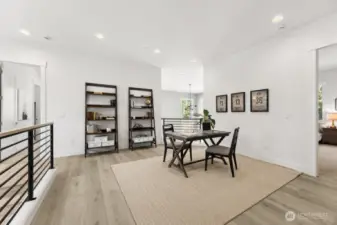 Open loft area for studying or lounging.