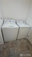 Washer and dryer stay.