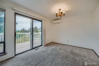 Dining Room with Slider to Deck