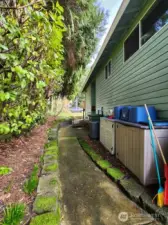 back up the path to the front door