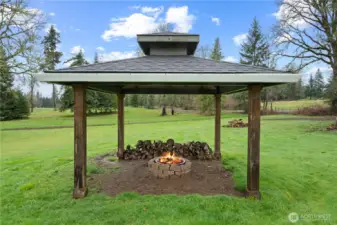 Gazebo w/ firepit
