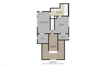 Floor plan top level. Great floor plan with seamless flow throughout
