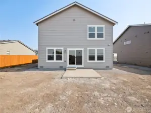 Photo is of actual home.