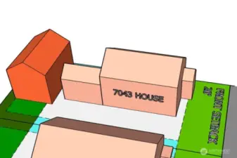 Rendering of potential DADU positioning.