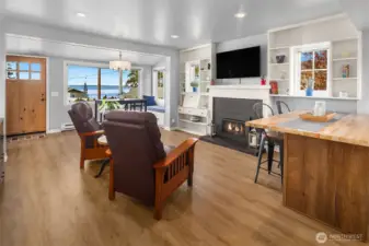 Luxury vinyl plank floors throughout main floor