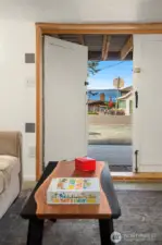 Water view potential to put window or slider