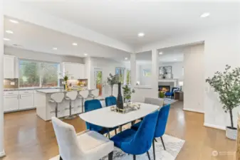 Dining Room and Kitchen Area