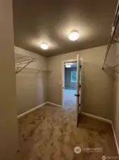 Primary Bedroom walk in closet example Only