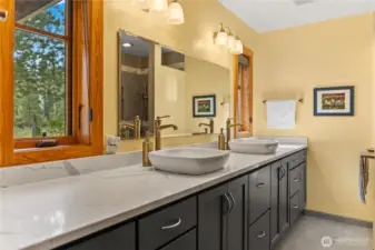 New bright bathroom, an exclamation point to the primary bedroom. Devoted to quality!