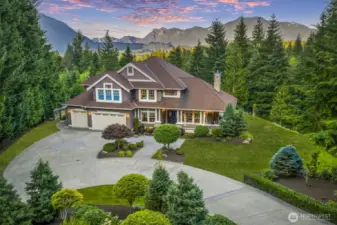 Tucked away on 10 private, sun-drenched acres in one of North Bend’s most coveted communities—just minutes from trails, rivers, vibrant downtown North Bend, and I-90